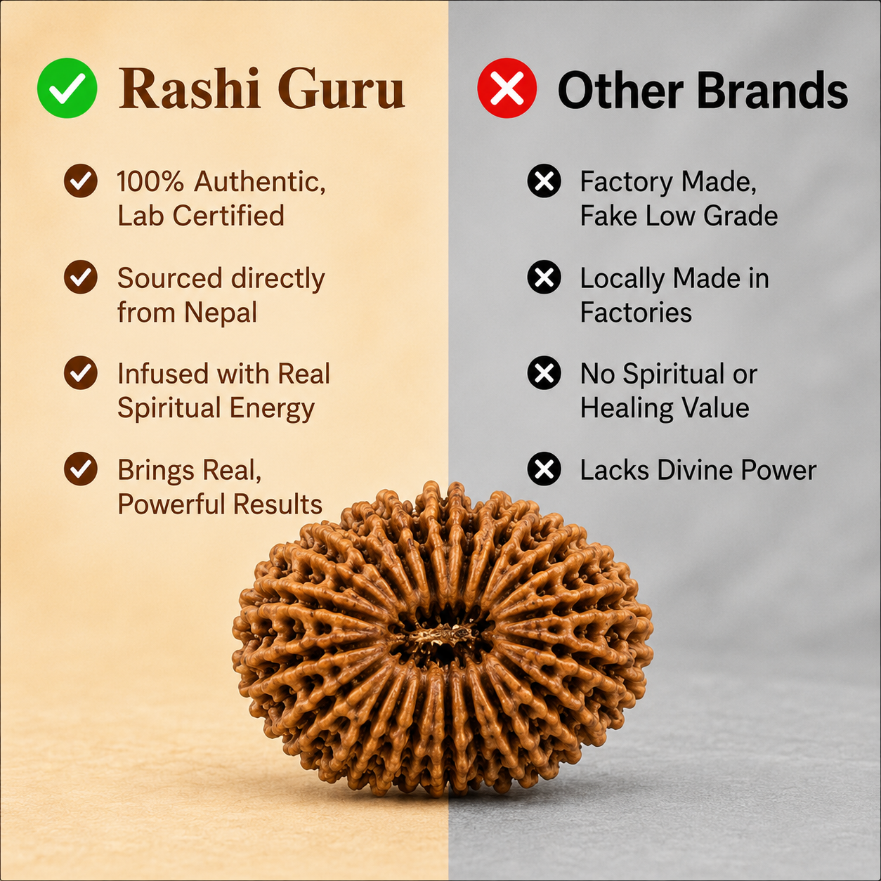 Siddh 18 Mukhi Rudraksha