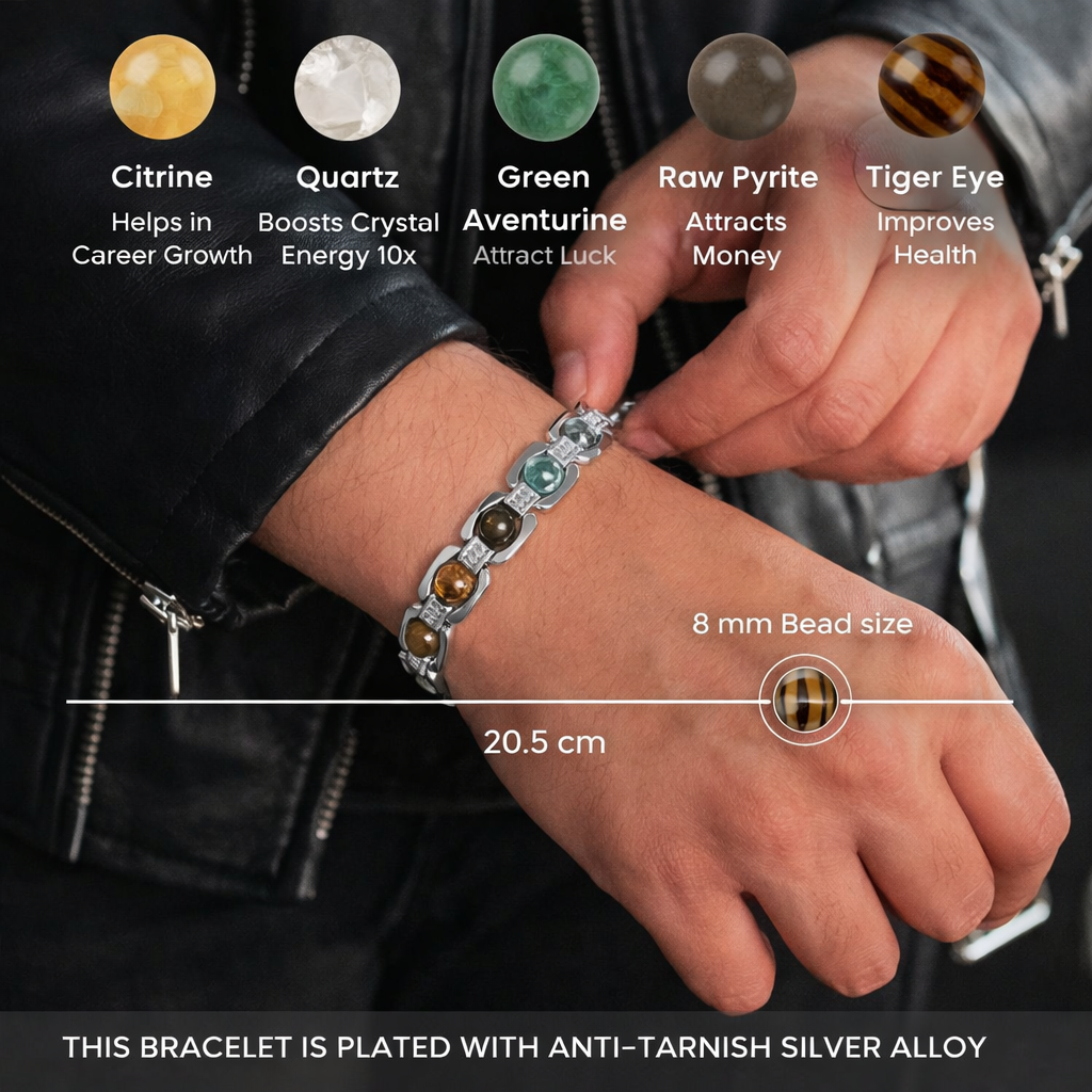 Metal Dhan Yog Bracelet - Silver