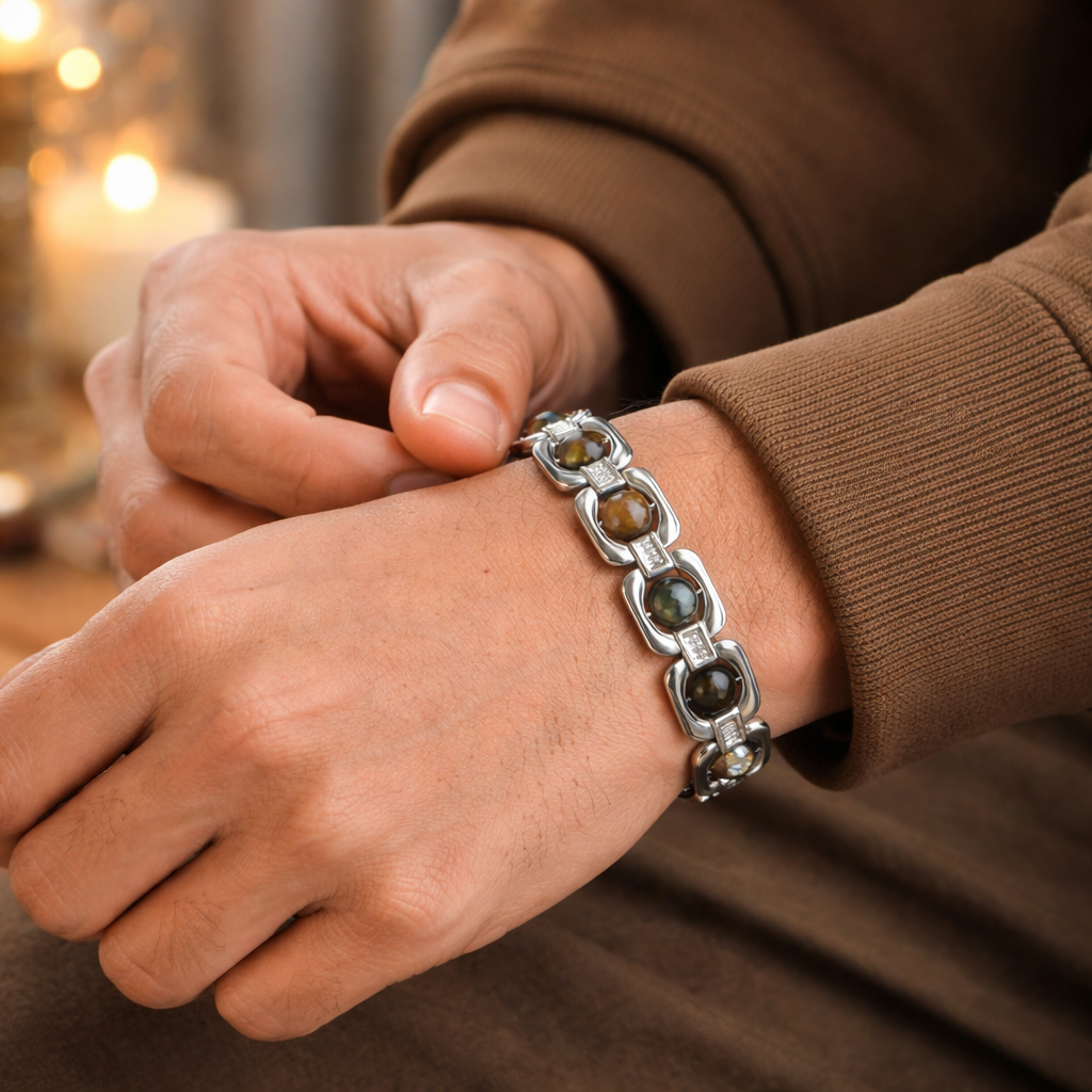 Silver Plated Essential Triple Protection Bracelet