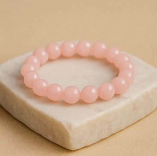 Rose Quartz Bracelet for love and healing.