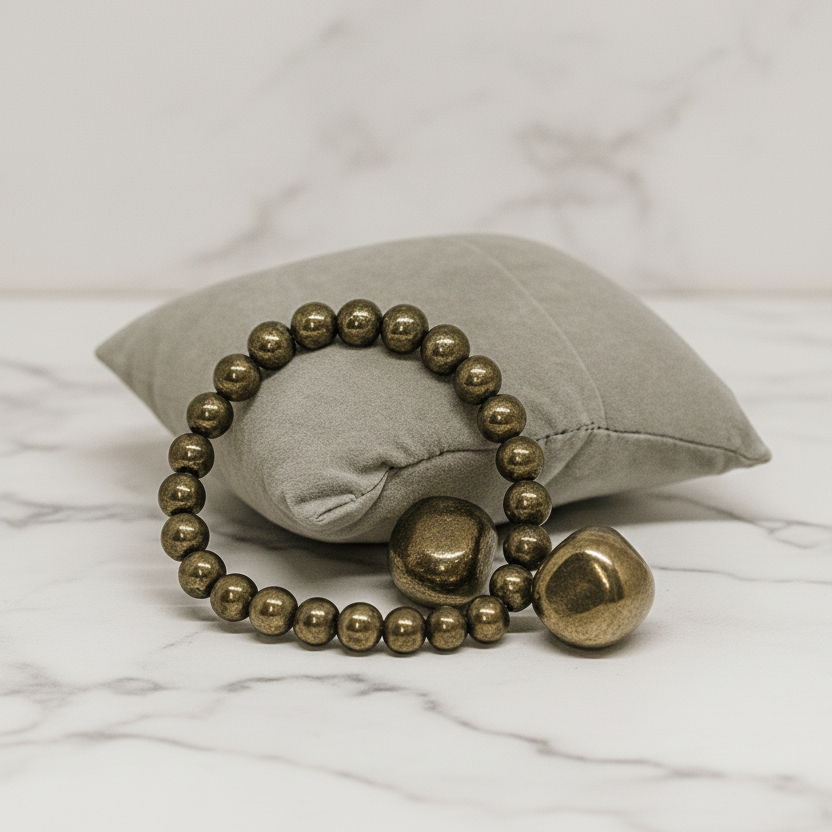 Pyrite Bracelet for wealth and prosperity.