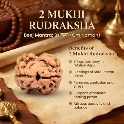 2 Mukhi Rudraksh