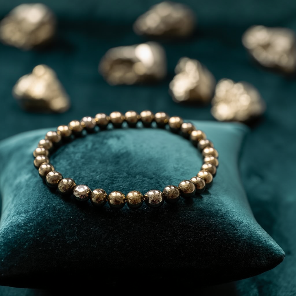 Pyrite Bracelet for wealth and prosperity.