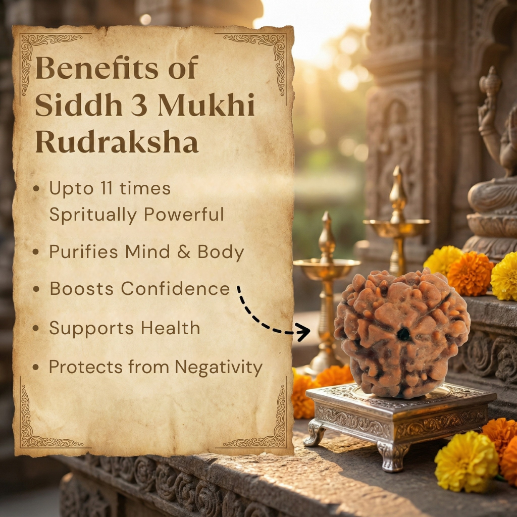 3 Mukhi Rudraksh