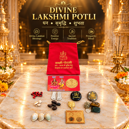 Kashi siddh 7 horses Raw pyrite frame  & Divine Laxmi Potli