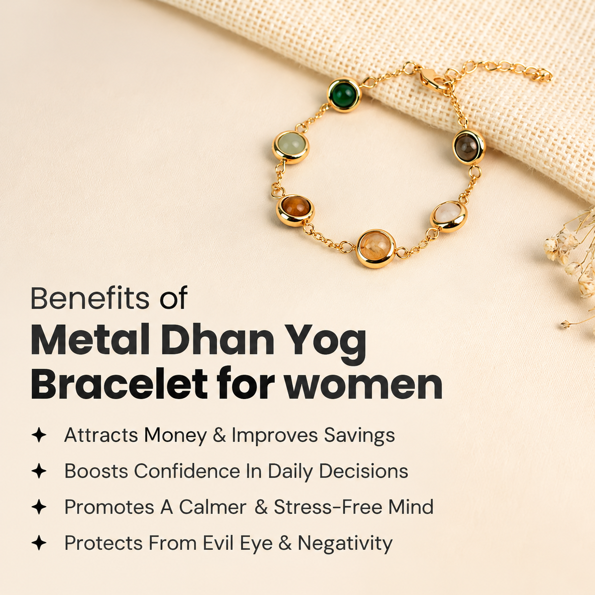 Metal Dhan Yog Bracelet for Women