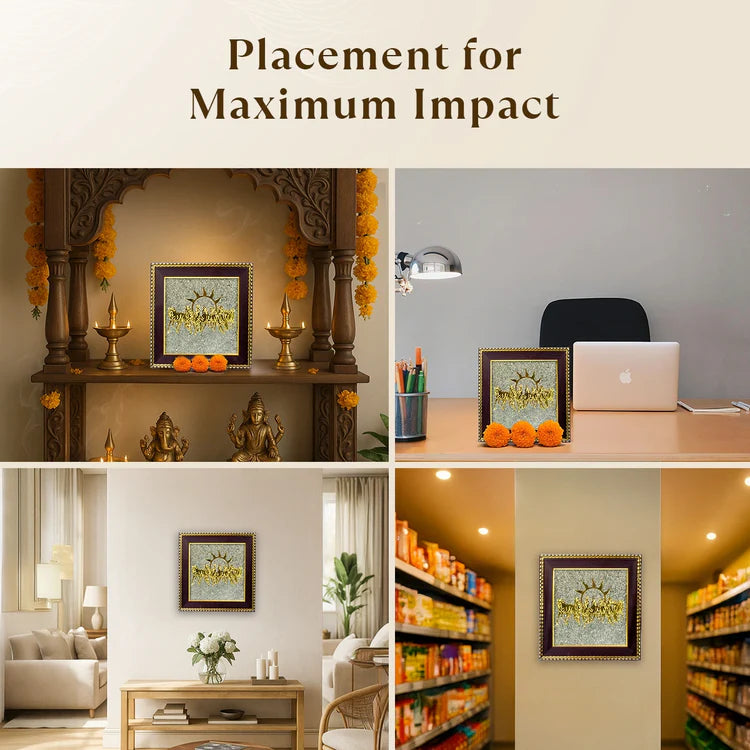 7 Horses Raw Pyrite Frame