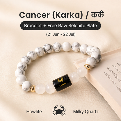 Cancer (कर्क राशि) Zodiac & DhanYog Bracelet