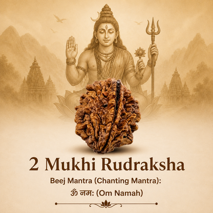 Nepal Origin 2 Mukhi Rudraksha