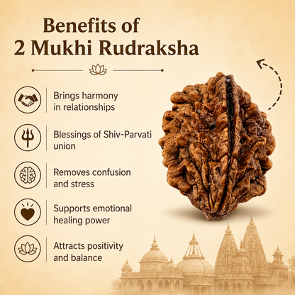 Nepal Origin 2 Mukhi Rudraksha