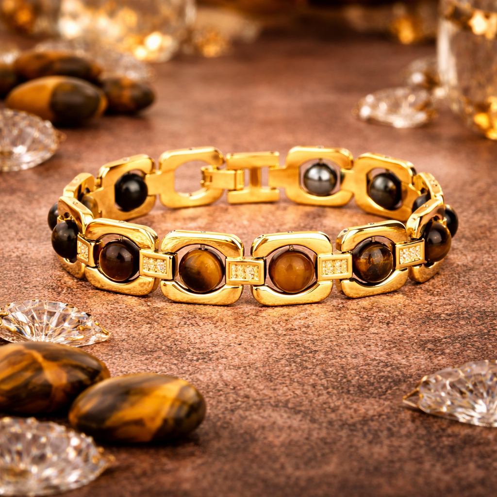 Gold Plated Triple Protection Bracelet