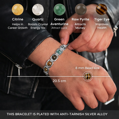 Metal Dhan Yog Bracelet - Silver