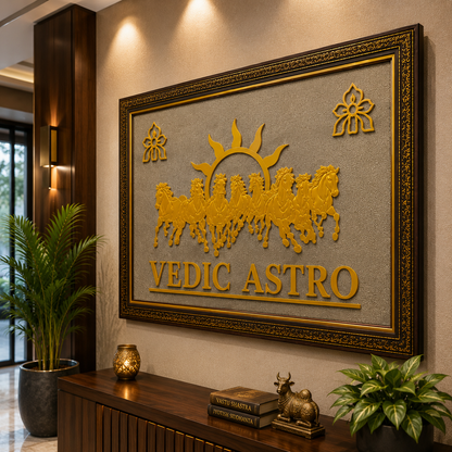 kashi sidh surya chariot frame With customized Name