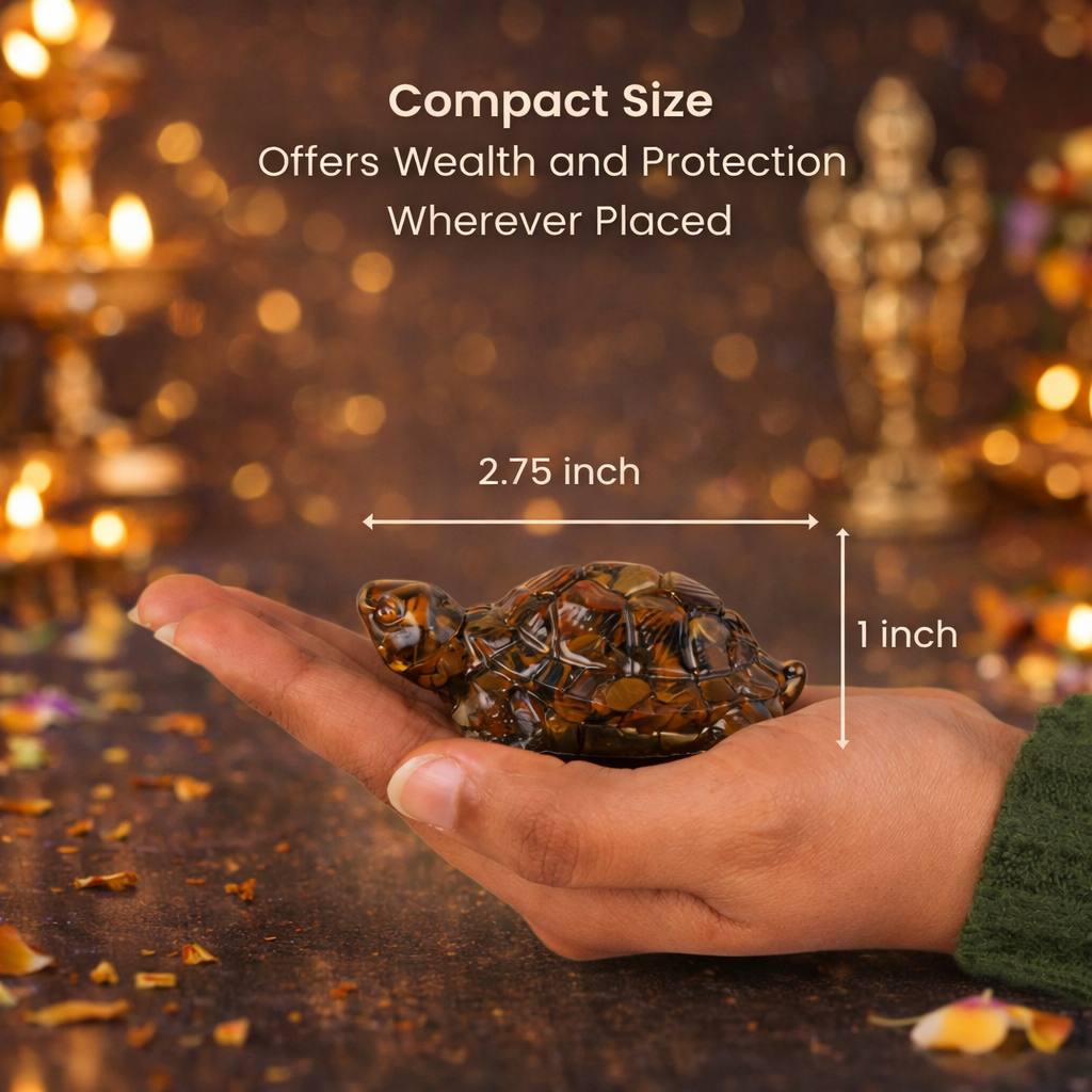 Vastu Tiger Eye Tortoise (Kachhua)