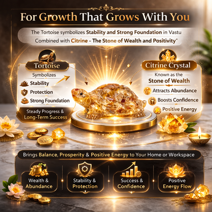 Vastu Citrine Tortoise (Kachhua)