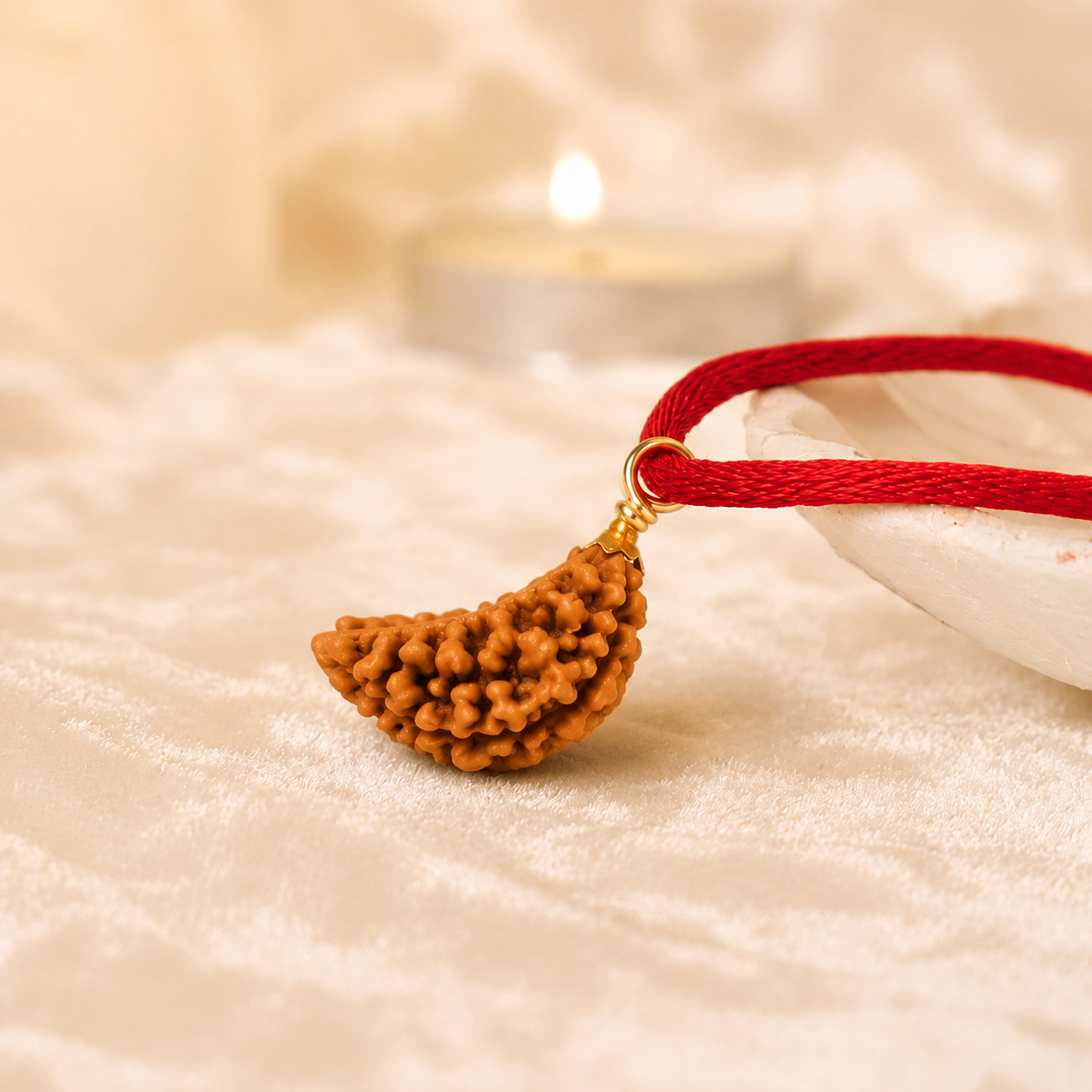 Rare Siddhi 1 Mukhi Rudraksha (Half Moon)