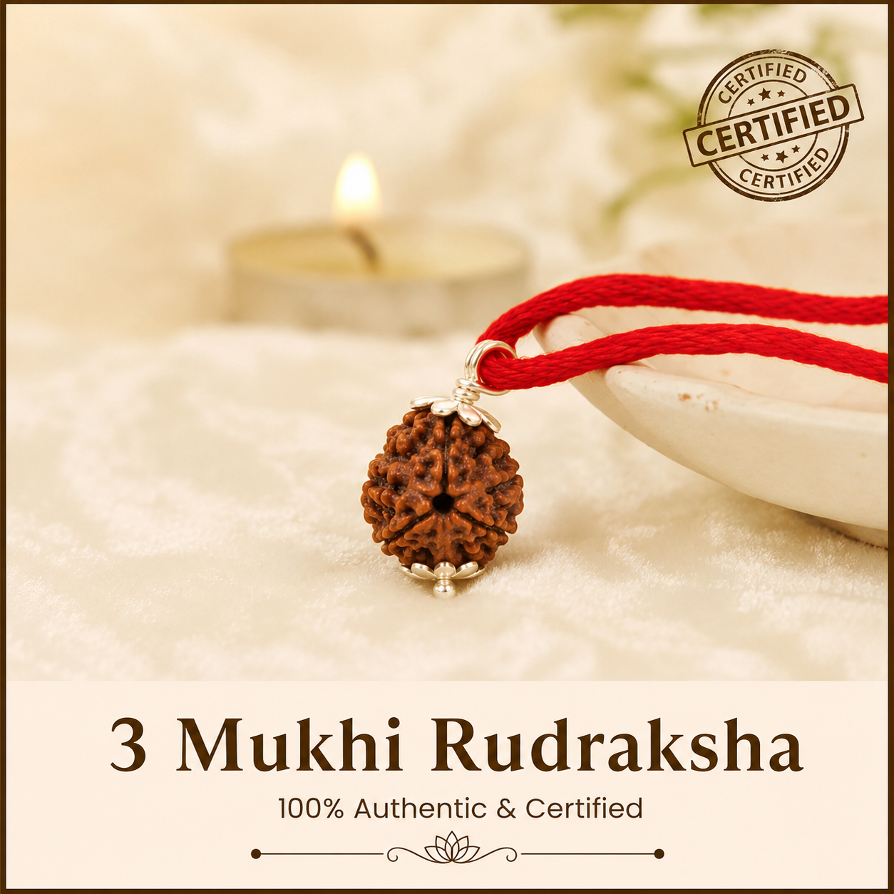 3 Mukhi Rudraksh