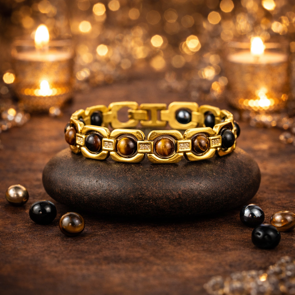 Gold Plated Triple Protection Bracelet