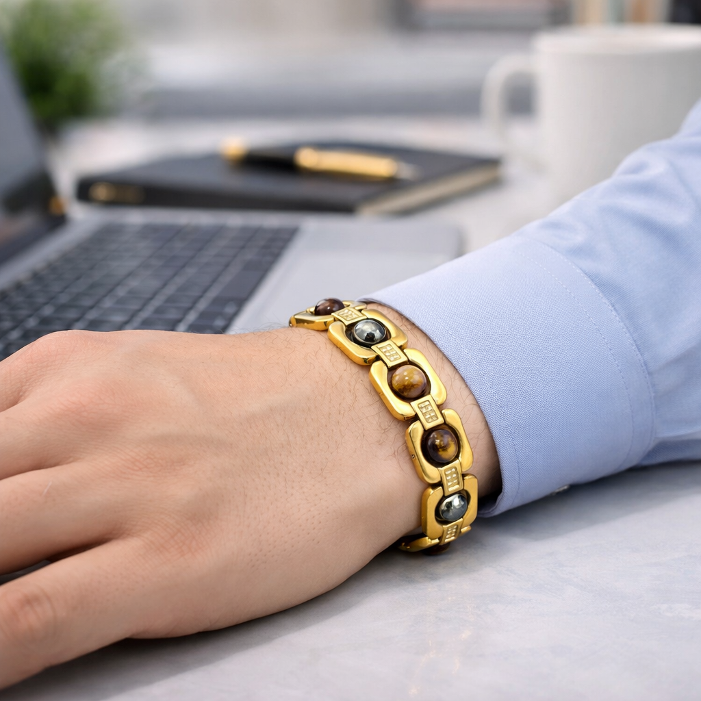 Gold Plated Triple Protection Bracelet