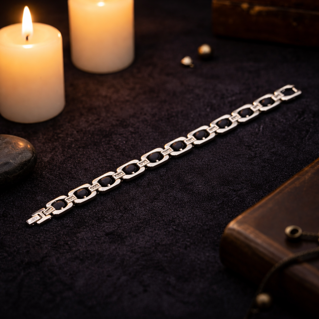 Metal Karungali Bracelet - Gold