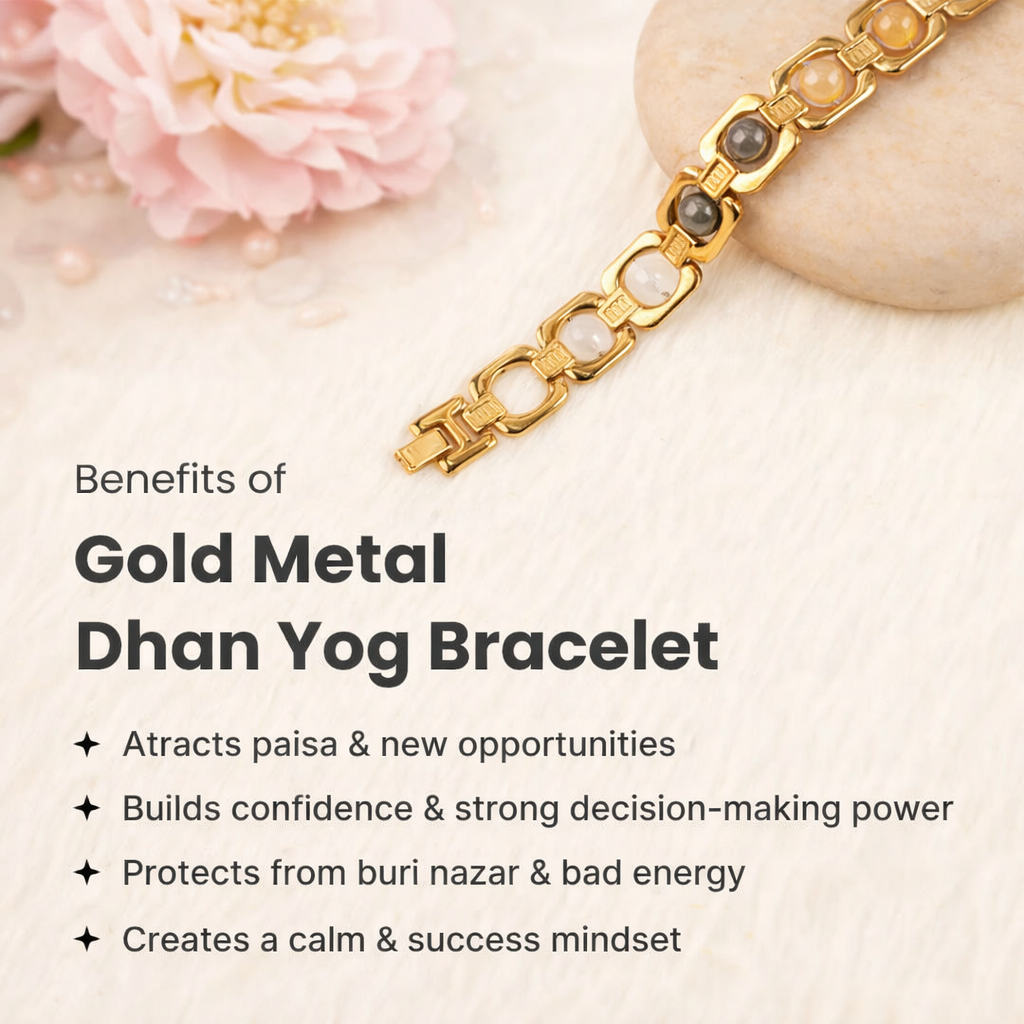 Metal Dhan Yog Bracelet - Gold