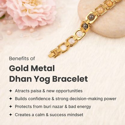 Metal Dhan Yog Bracelet - Gold