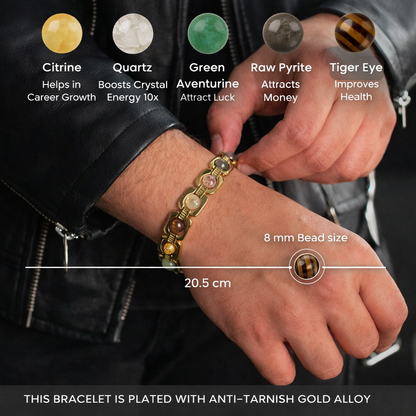 Metal Dhan Yog Bracelet - Gold