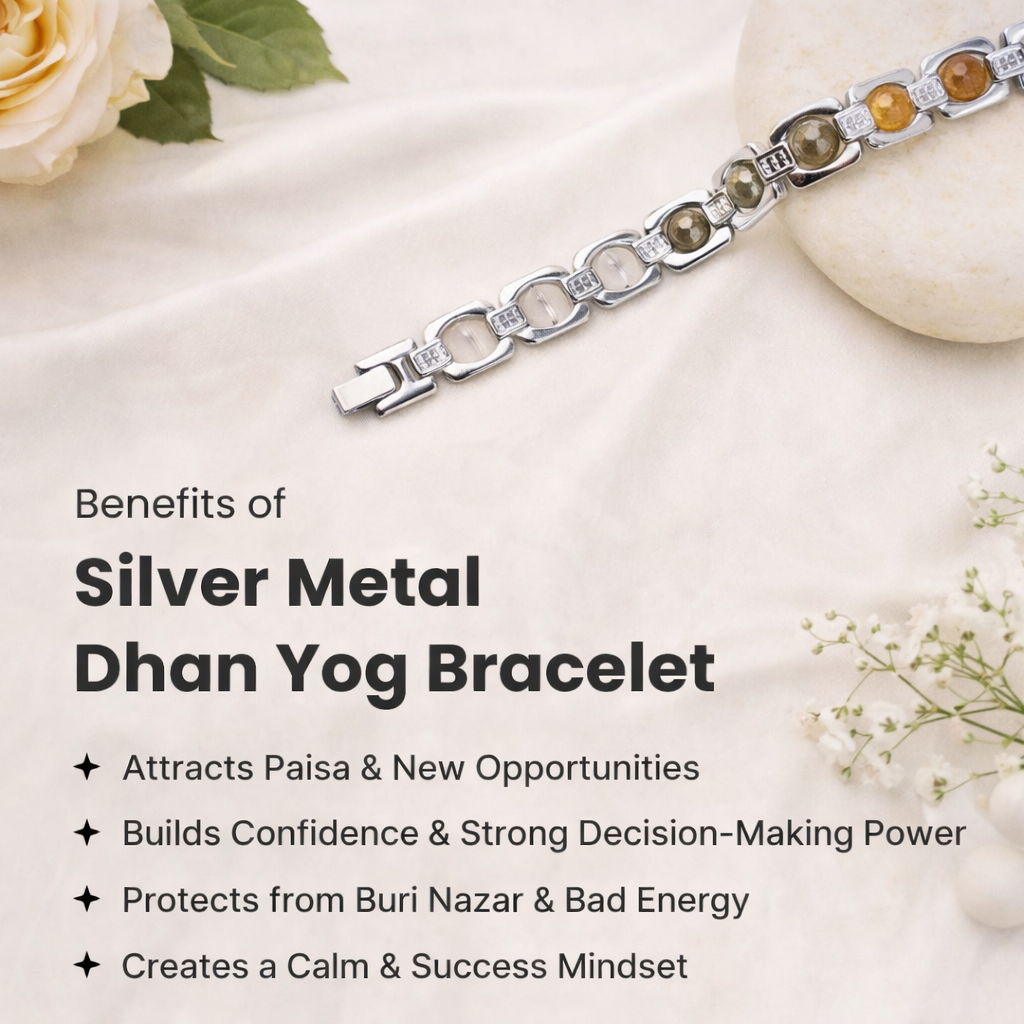 Metal Dhan Yog Bracelet - Silver