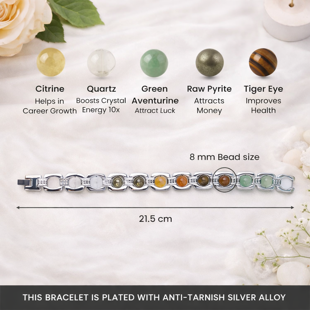Metal Dhan Yog Bracelet - Silver