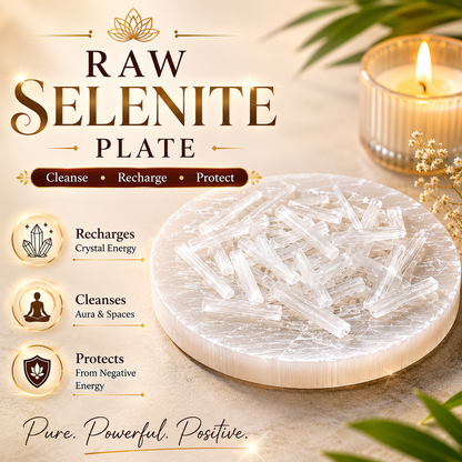 Dhan Yog Chips Bracelet With Free Raw Selenite Plate