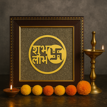 Shubh Labh on Raw Pyrite Frame