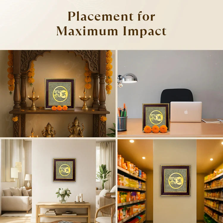 Shubh Labh on Raw Pyrite Frame