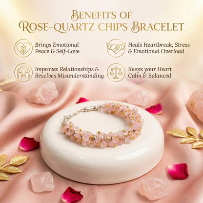 Raw golden Pyrite crystal anklet paired with a natural pink Rose Quartz chips bracelet for wealth and love.