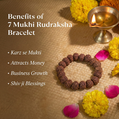 7 Mukhi Rudraksha Bracelet