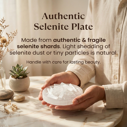 Raw selenite plate 