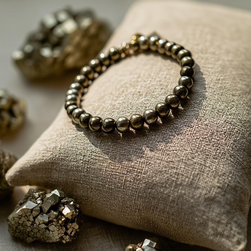 Pyrite Bracelet for wealth and prosperity.