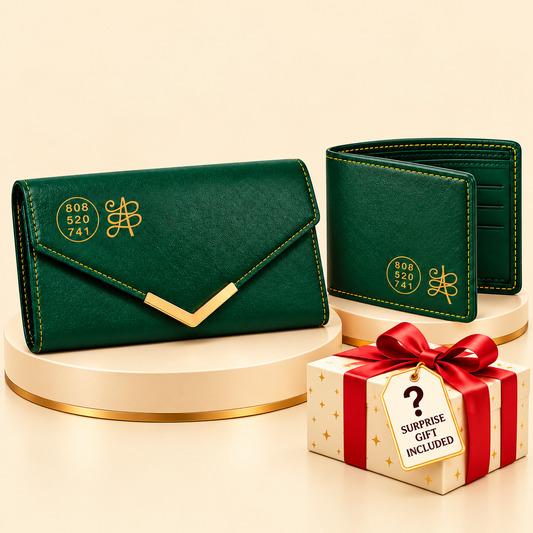 Premium Green Travel Wallet  for Men & Women With FREE Surprise Gift 🎁