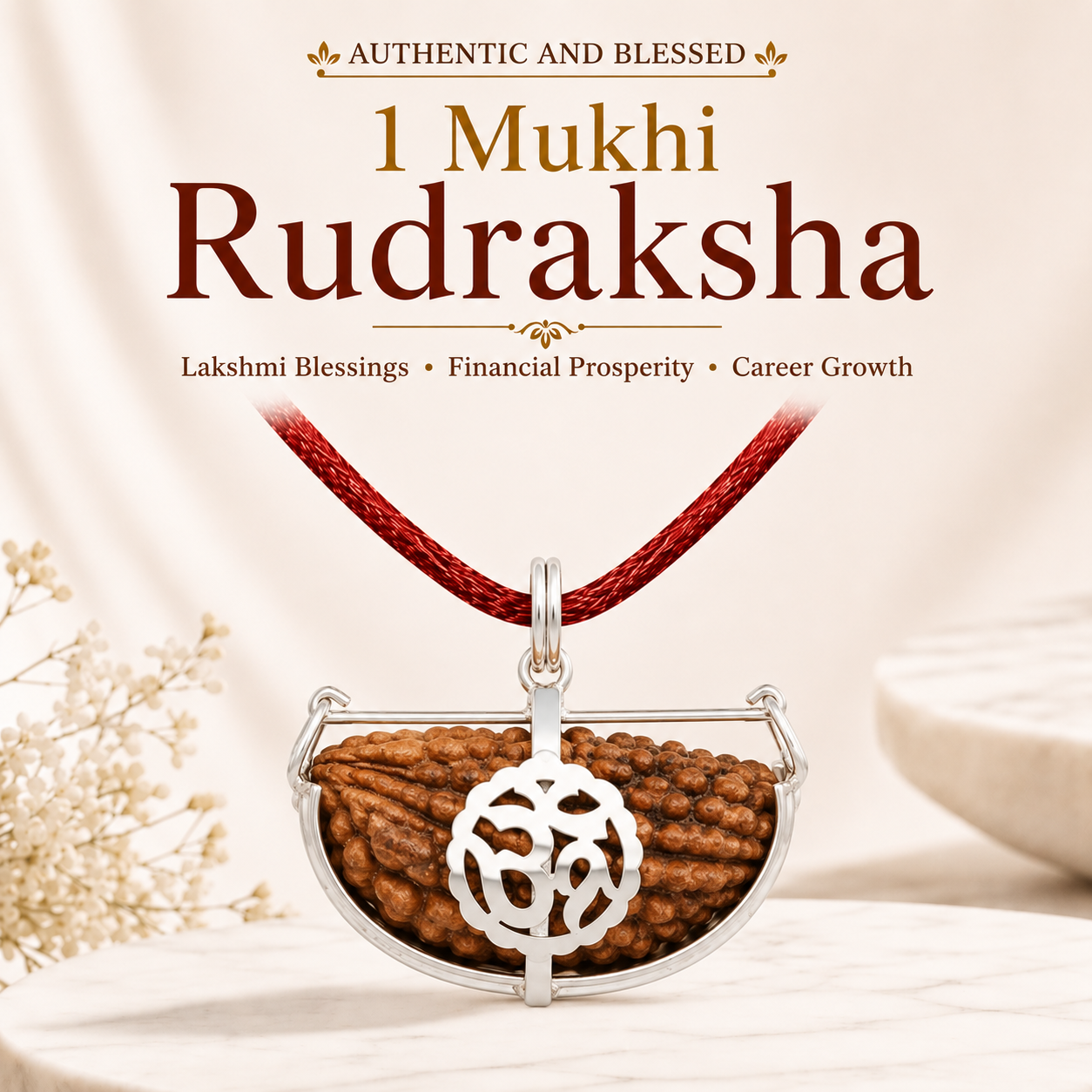 Leo (सिंह राशि) Zodiac Tiger Eye & Citrine Bracelet with 1 Mukhi Rudraksha