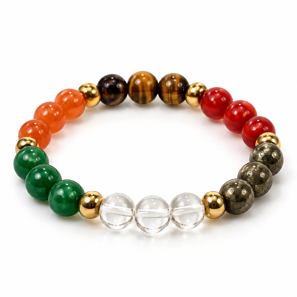 Kuber Dhan Box 6-in-1 Prosperity Crystal Gift Set | Dhan Vruddhi Bracelet, Money Magnet Frame & Citrine Keychain