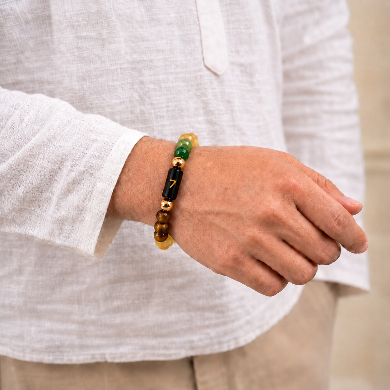 Mulank 7 Bracelet - Awaken Intuition, Wisdom & Spiritual Growth Energy