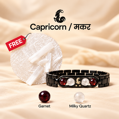 Capricorn (मकर राशि) Zodiac & DhanYog Bracelet