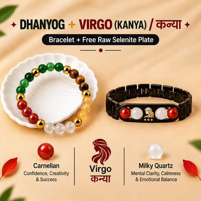Virgo (कन्या राशि) Zodiac & DhanYog Bracelet