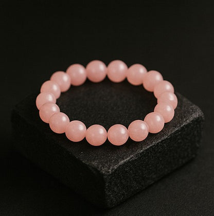 Rose Quartz Bracelet for love and healing.