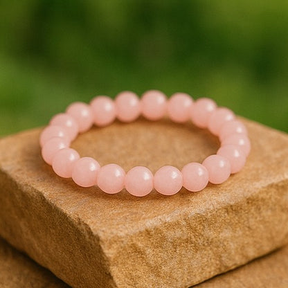 Rose Quartz Bracelet for love and healing.